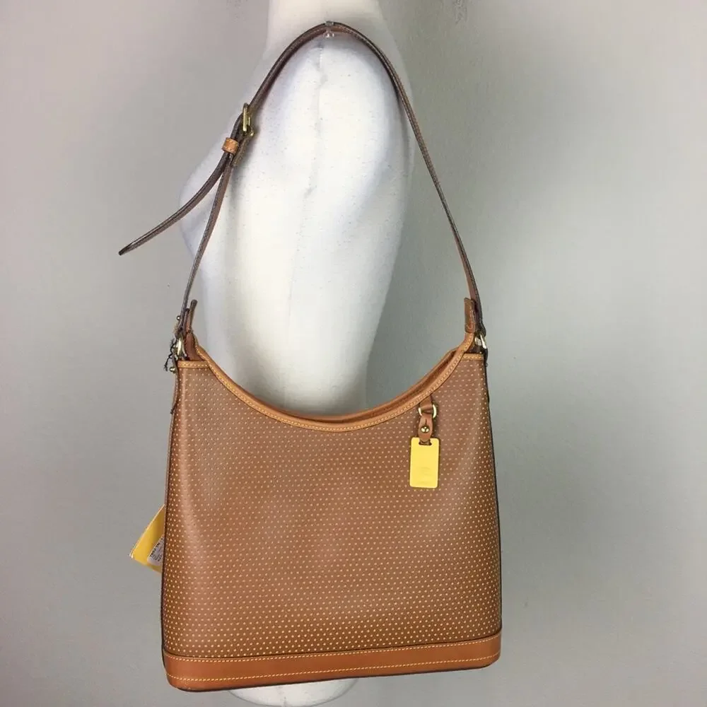 Dooney & Bourke Brown Cabrio Leather Large Hobo Bag